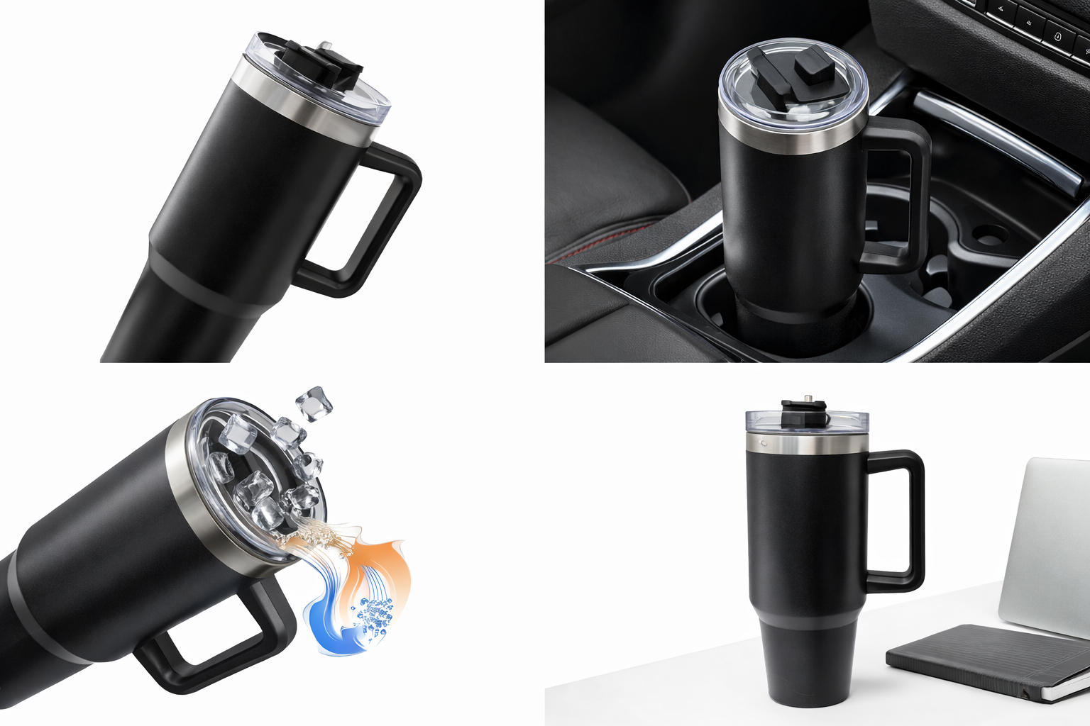 XON Premium Insulated Travel Mug with Handle